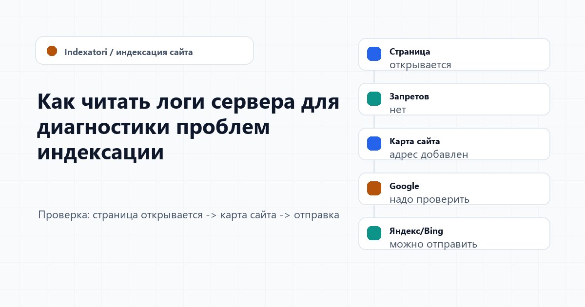 Как читать логи сервера для диагностики проблем индексации