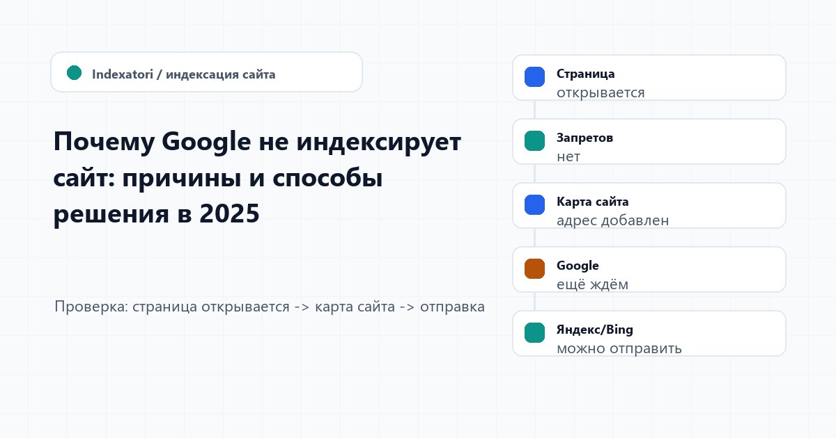 Почему Google не индексирует сайт: причины и способы решения в 2025